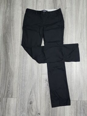 Vintage Y2K GAP Stretch Black Straight Leg Mid Rise Pants Dress Pants Womens 2